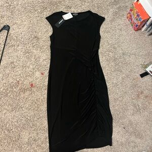 Elegant Black Sleeveless Bebe Dress